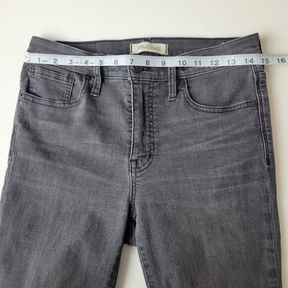 MADEWELL Mid Rise Skinny Jeans Raw Hem 27 - Picture 9 of 12